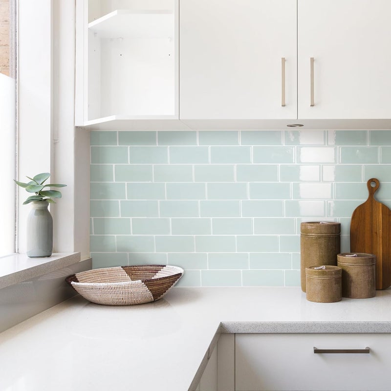 Smart Tiles Peel and Stick Backsplash - 5 Sheets of 11.56" x 8.38" - 3D Adhesive Peel and Stick Tile Backsplash for Kitchen, Bathroom, Wall Tile - Image 2